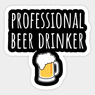 Professional Beer Drinker Sticker